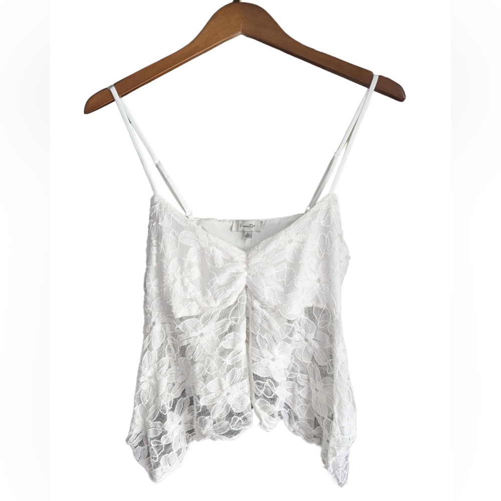 White Lace Tank Top
